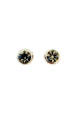 Brinco Glamour silver com pedras black diamond
