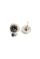 Brinco Glamour silver com pedras black diamond