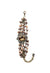 Pulseira Vibe de perolas vintage com pingente black diamond banhada no ouro velho