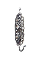 Pulseira Lumier com correntes e pedras grafites