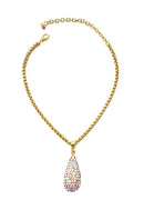 Colar Alure de gota furta cor banhado no dourado