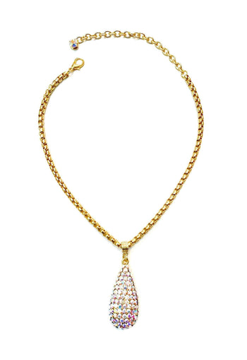 Colar Alure de gota furta cor banhado no dourado