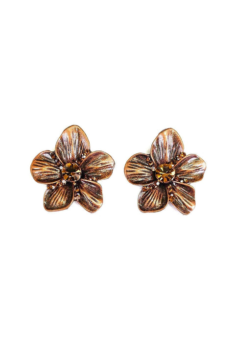 Brinco Embeleze de flor vintage