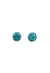 Brinco Vick fulgor com strass blue zircon banhado no grafite