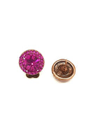 Brinco Vick fucshia banhado no vintage