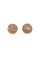 Brinco Telma redondo com pedras light peach