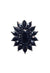 Anel Lorenza black com pedras banhado no onix