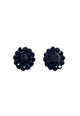 Brinco Lorenza black com pedras pretas banhado no grafite