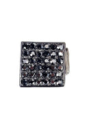 Anel Gigi onix quadrado com pedras hematite