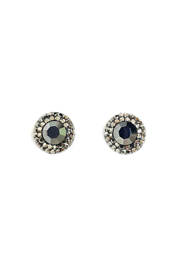 Brinco Vick nil hematite banhado no grafite