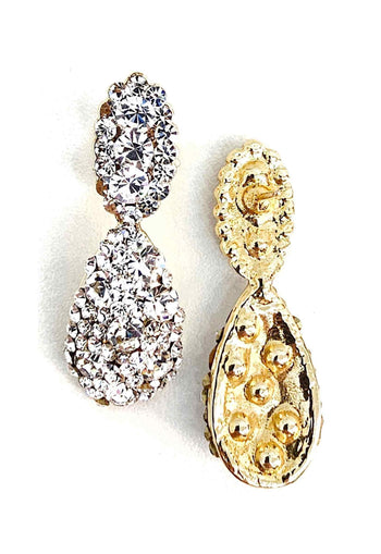 BRINCO FESTA DOURADO COM PEDRAS CRISTAIS