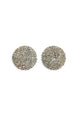 Brinco Lumina silver redondo com pedras black diamond