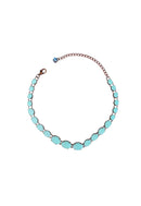 Choker Cassiopéia vintage com pedras turquesas opal
