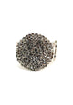 Anel Lumina silver redondo com pedras black diamond
