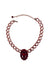 Choker Aurélia Red com pedra oval vermelha e Strass Siam