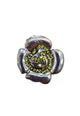 Anel de flor Cecília olivine banhado no onix