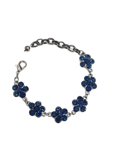Pulseira Anastasia com pedras azul montana