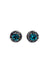 Brinco Vick Heloara onix com pedras blue zircon e hematite