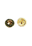 Brinco Vick lussuria verde e dourado