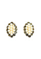 Brinco Amarilis Dourado com perolas e strass
