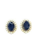 Brinco Aconchegar azul e opal