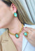 Choker Aurélia menta banhada no dourado
