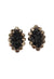 Brinco Adalira silver com pedras pretas e hematite