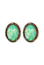 Brinco Aurélia oval com pedra menta e smoked topaz