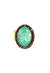 Anel Aurélia oval com pedra menta e smoked Topaz