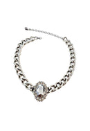 Choker Aurélia com pingente grafite