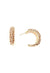 Brinco de argola Polly com strass light peach