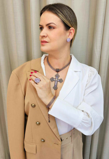 Anel Teresa lavanda vintage