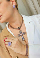 Anel Teresa lavanda vintage