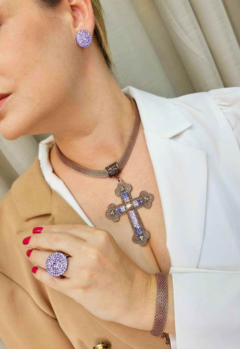 Anel Teresa lavanda vintage