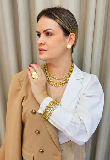 Colar choker Sienna gold