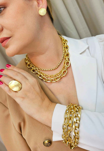 Colar choker Sienna gold