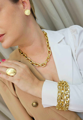 Colar choker Sienna gold