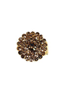 Maxi anel Filipa smoked banhado no dourado
