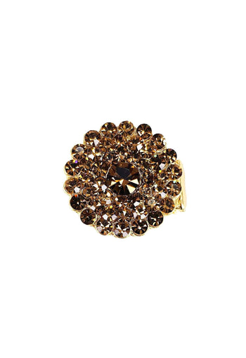 Maxi anel Filipa smoked banhado no dourado