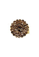 Maxi anel Filipa smoked banhado no dourado