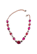 Choker Simpatia com pedras rosa e hematite