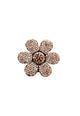 Anel de Flor Liz com strass light peach banhado no vintage