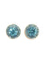 Brinco Vick azul claro banhado no dourado