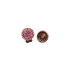 Brinco Vick rosa claro banhado no vintage