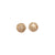 Brinco Valentina peach com strass banhado no vintage