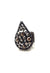 Anel Zilá onix de gota com strass hematite banhado no grafite