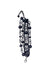 Pulseira Momentos black com pedras e elos pretos