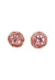 Brinco Vick rosa banhado no dourado