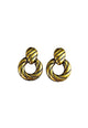 Brinco Glam metal banhado no ouro velho