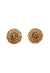 Brinco Vick light colordado topaz banhado no dourado